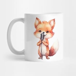 Red Fox Singing Mug